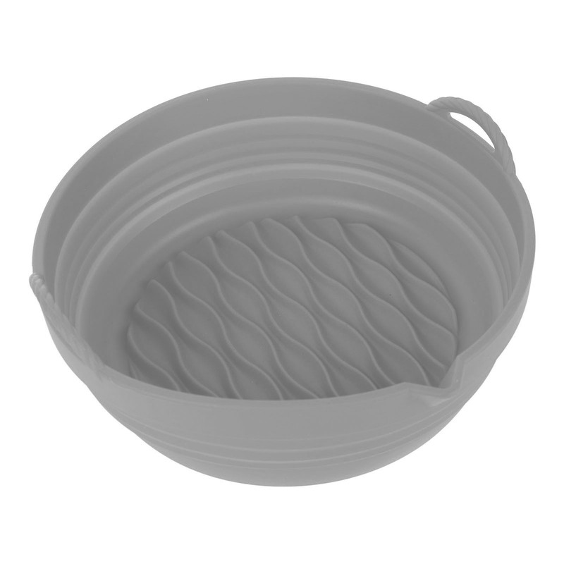 Fryer Silicone Liner Foldable Round Wavy Stripe Heat Resistant Reusable