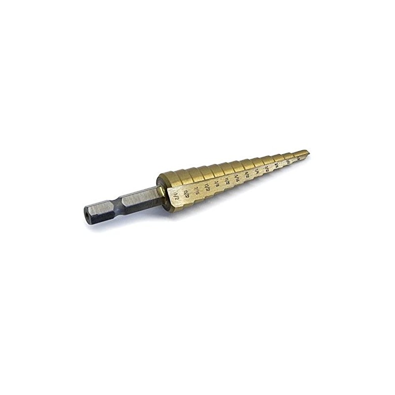 Titan 16501 1/8" to 1/2" #1 Step Drill Bit