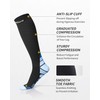 Cambivo 2 Pairs Compression Socks for Women & Men, Sports/Blue,