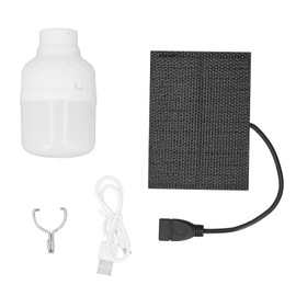 Solar Light Bulbs Monocrystalline Silicone Portable Rechargeable Solar Powered LED Light Bulb for Outdoor Hiking Tent