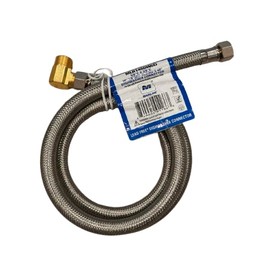 Mainline Universal Braided Stainless Steel Dishwasher Connector (Installation Kit), 3/8-inch Comp, 4 FT