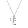 Philip Jones Pave Initial Necklace Letter F Created with Zircondia®