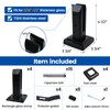 Muzata 4Pack Black Glass Railing Spigot Clamp Rectangle Stainless Steel