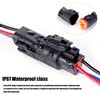 Laisomeke - Conector de cable impermeable de 3 pines, enchufe