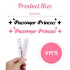 Set of 4 Passenger Princess Stickers - Funny and Cute