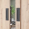 SMARTSTANDARD 2PCS 12" Pull and Flush Barn Door Handle Set,