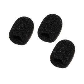 Set of 3 deetech WS-15b Headset Windscreen for Headset Microphones Diameter 5-7 mm Black