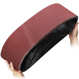 STEBRUAM Sanding Belt 150 x 1220 mm,6PCS 40 Grit
