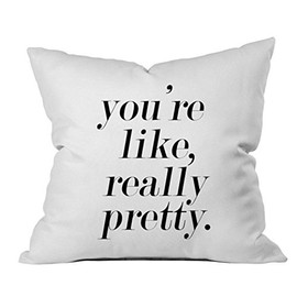 Oh, Susannah You're Like Really Pretty Throw Pillow Cover (18x18 inch, Black) Anniversary Gifts for Her Valentines Day Present Girlfriend Gifts