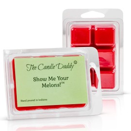 The Candle Daddy Show Me Your Melons- Funny Watermelon Scented Melts- Maximum Scent Wax Cubes/Melts- 1 Pack -2 Ounces- 6 Cubes