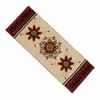 Home Collection by Raghu Cream 14" x 36" 3 Flowers