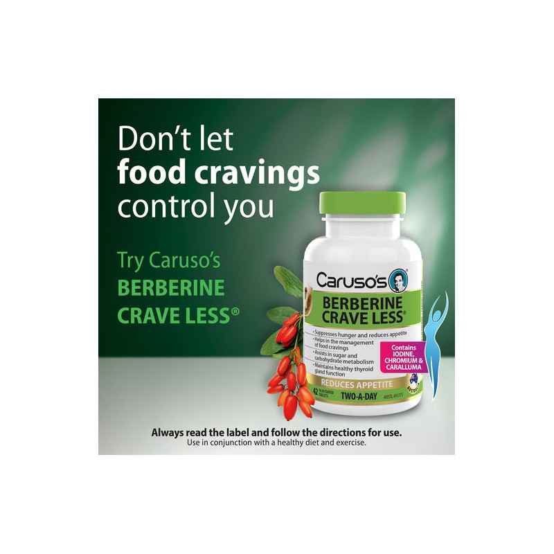 Caruso's Natural Health Berberine Crave Less 42 Tablets