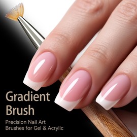 GSWOI Pro Gradient Acrylic Nail Brush-Seamless Blending Tool for Ombre/Nude Nails/Salon Grade