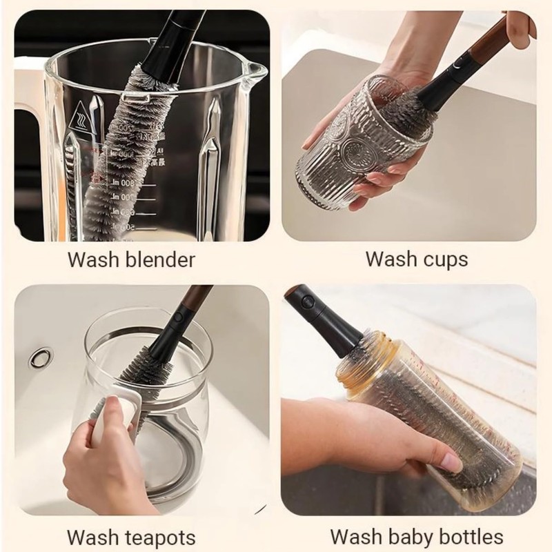 2-in-1 Detachable Blender Cleaning Brush for Vitamix & Ninja, Dual-Head