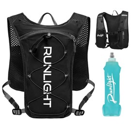 Running Vest, Lightweight Water Backpack with 500 ml Soft Flask, Running Hydration Vest Backpack for Men and Women, Hydration Backpack for Hiking, Cycling for Men and Women