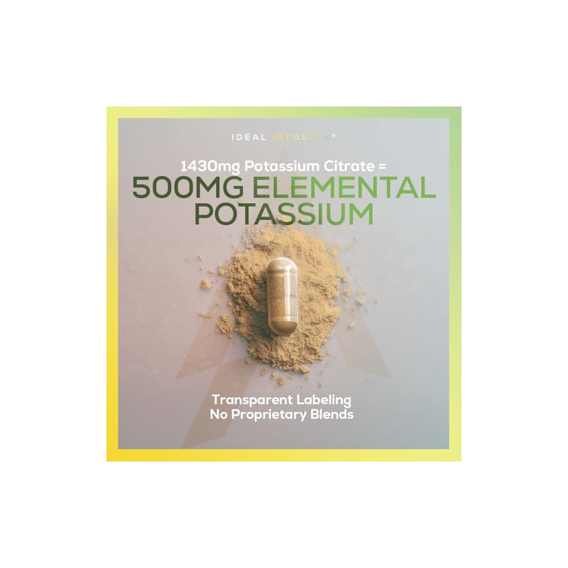 Ideal Infusion Citrato de potasio de Voltage Elements 1430 mg: