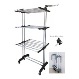 ArgenMex Tendedero Vertical De 6 Niveles Unico Con Ruedas Plegables