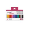 Cernit CEASS001C - Set of 12 Colours Oven Hardening Polymer