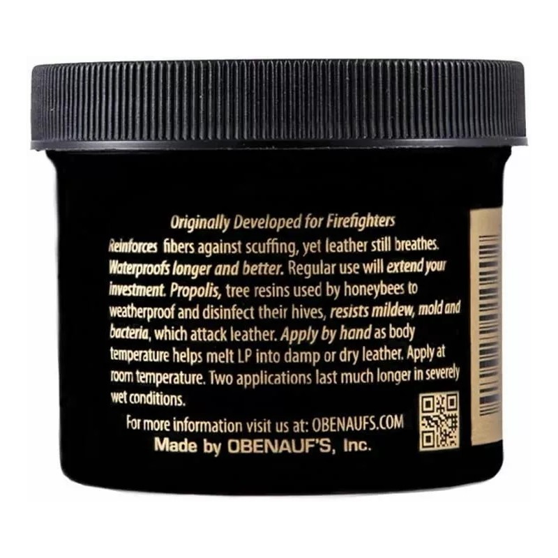 OBENAUF'S HEAVY DUTY LP LEATHER PRESERVATIVE , 8 OZ. JAR