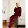 Istylish Christmas Pajamas Set Womens Fleece Pajama Sets Printed Sleepwear