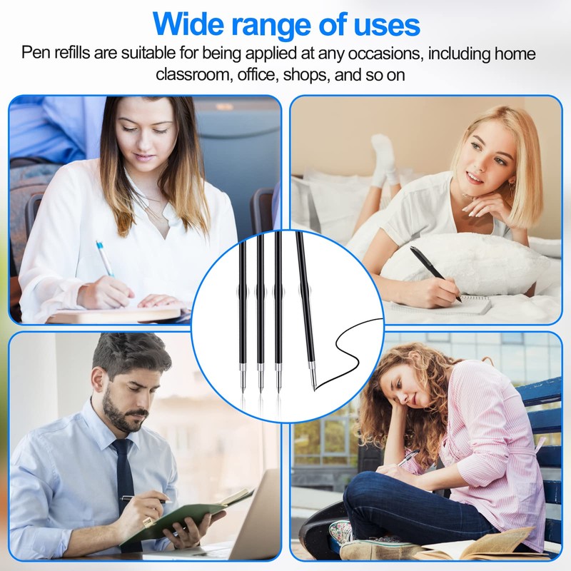 30 Pcs Retractable Pen Refills, 0.7 Retractable Refill, Retractable Pen