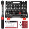 XEIMILE 51Pcs Bike Torque Wrench Set,1/4" Drive 20-260 In.Lb/2.3-29.4Nm,Inch Pound