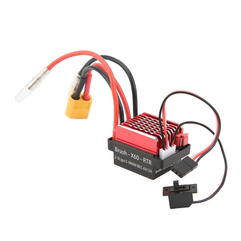 60A Brushed ESC XT60 Plug 6V 2A BEC Output 1/10