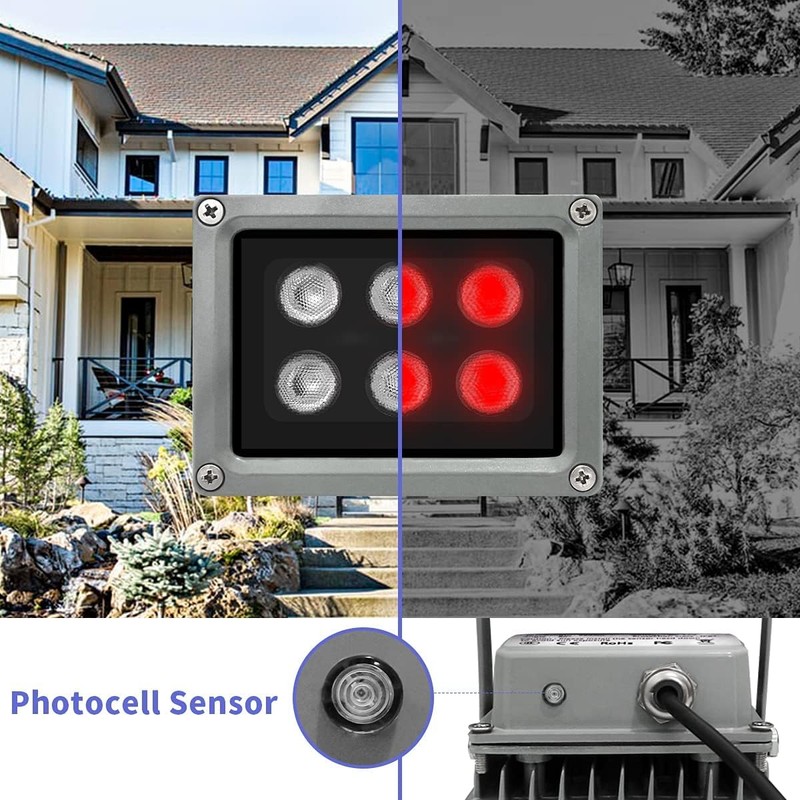 IR Illuminator 850nm Infrared Flood Light for Security Camera