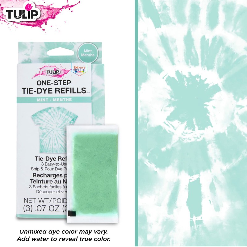 Tulip One-Step Tie-Dye Kit Dye Refill Packs, Mint