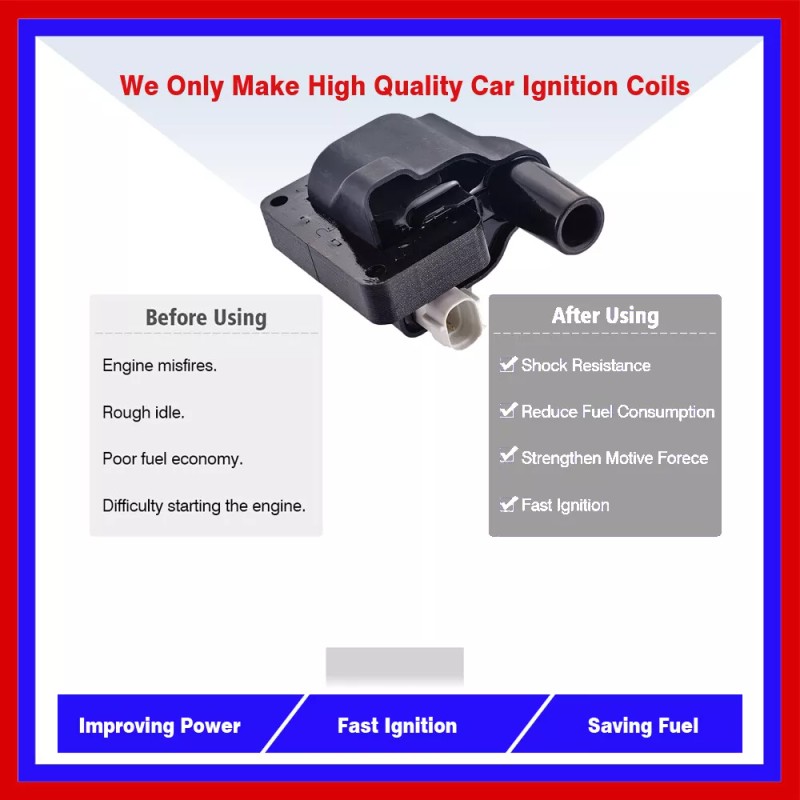 Advanceignition 1PC UFD304 IGNITION COIL B6S7-18-100 B6S718100 F0BZ-12029-A F0BZ12029A