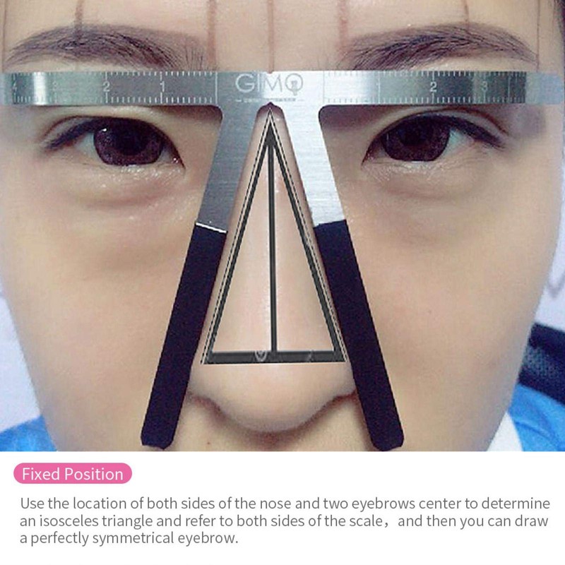 Make-up Measure 1 Piece Eyebrow Tattoo Ruler, Eyebrow Ruler, Durable