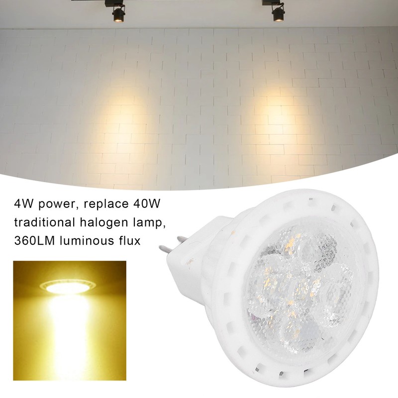 6pcs Brightness Dimming LED Spot Light Bulbs 360LM MR11 LED