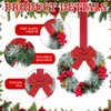 Moucuny 12 Pcs Cabinet Wreaths for Kitchen Mini Christmas Wreaths