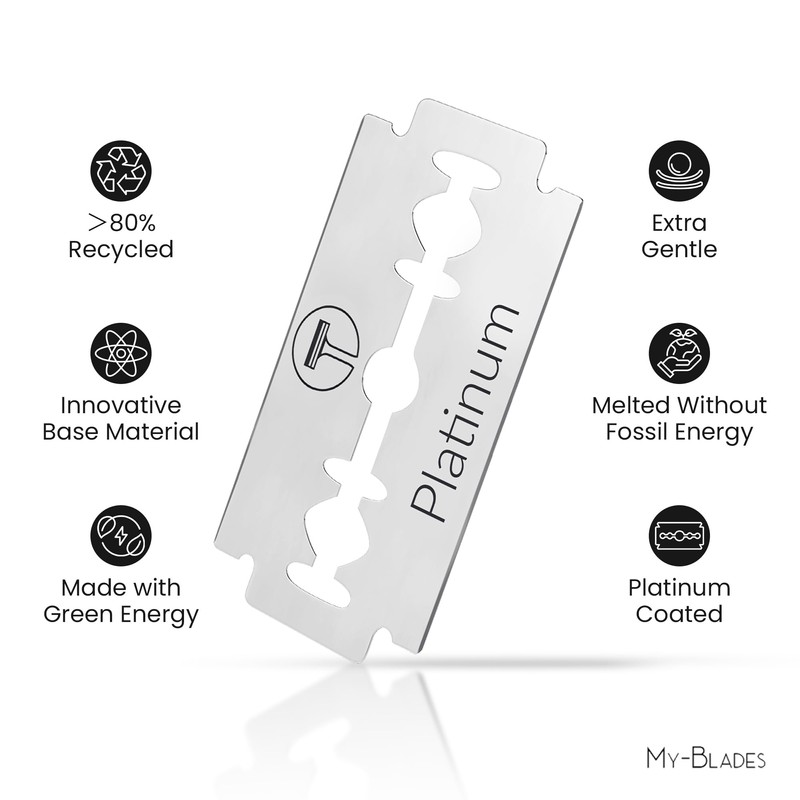 My-Blades Premium Platinum - 20 Extra Sharp & Gentle Razor