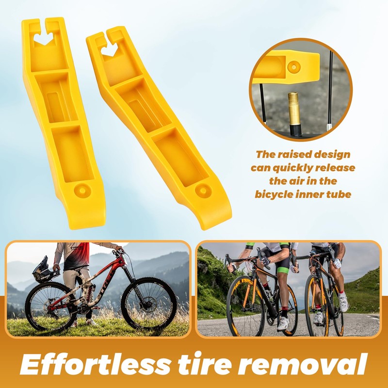 Bike Tyre Levers, 4 Pack Nylon Rim Repair Tools for