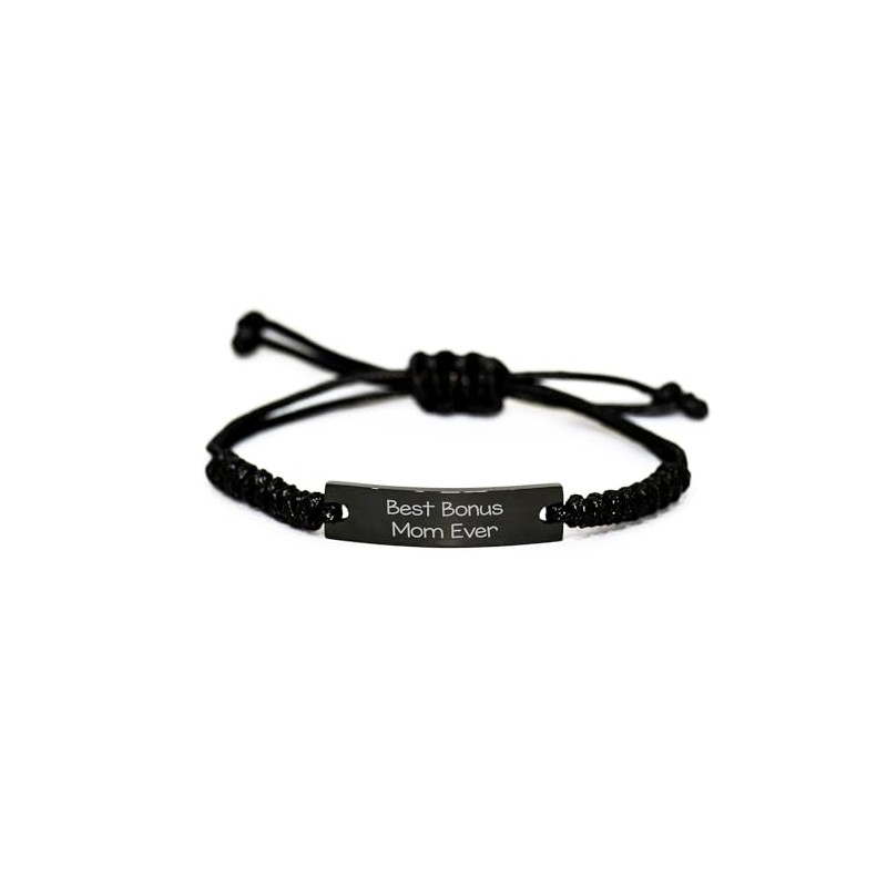 Funny Bonus Mom Rope Bracelets, Best Bonus Mom Ever Gifts