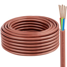 XRDS -RF 18/5 Thermostat Wire - 10 Feet, 5 Conductor Thermostat Cable for HVAC Heating and Cooling - 18 AWG Copper Wire