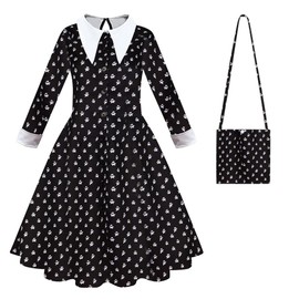 Choadam Mirabel Dress for Girls and Toddlers Princess Dress Black Witch Costume Princess Asha Costume White 140