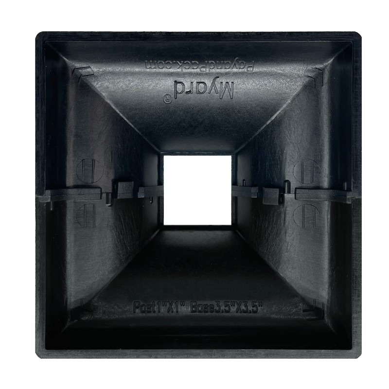 Interlocking Myard 4-Pack Deck Post Base Cover, for 1''x1'' Post