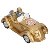 Old Couple Resin Grandma and Grandpa Car Model Saving Pot