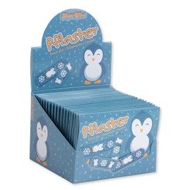 Lutz Mauder Children's Plaster Display Set with 20 Plaster Letters Penguin with 10 Plasters in 2 Sizes (200 Individual Plasters), Nursery, Nursery, Doctor, Hort, Educator, Birthday, Guest Gift