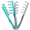 IWIDYA 2 Pezzi Pettine Denti Larghi per Texture - styling