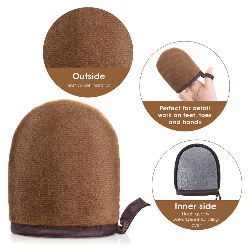 Molain Self Tanning Mitt Applicator, 2 Pack Sunless Tan Mitt
