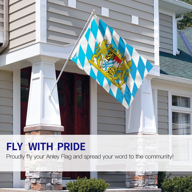 Anley Fly Breeze 3x5 Foot Bavaria with Lions Flag -