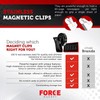FORCE MAGNET [ Upgraded Clamp ] 10 Powerful Stainless Steel