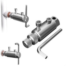 Screw Extractor, Screw Extractor for Removing Pipe Breakage Screws, Left Extractor for Repairing Pipe Thread Connections, Screw Remover Adjustable, Suitable for 1/4, 1/6 and 1 Inch Pipe