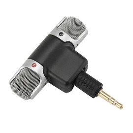 3.5 mm Stereo Microphone, 90° Adjustable, For Teleo/Music Recording, Small, Lightweight, Plug & Play, Clip-Type, Recording, Shooting, Live Streaming, Metal Microphone (3 Extremes, For Computers Only)