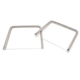 Honbay 2PCS Stainless Steel Butter Cheese Wire Cutters Slicers Knives for Kitchen (small)
