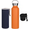 GeeRic Water Bottle 750 ml Stainless Steel Drinking Bottle Double-Walled