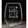 Life is Better at the Beach | Wine Glass Birthday